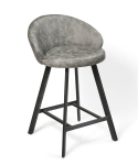 Pusbario kėdė Saki / Uras 12 (Stool 65), Pilka