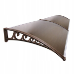 Stogelis vir&scaron; durų Metal-gum, 200x100 cm, rudas