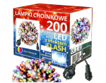 Happy People Lauko Kalėdinė girlianda 200 Led, 15 metrai Įvairių spalvų Flash