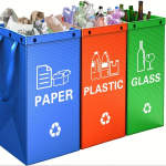 Tvirti, sulankstomi atliekų rū&scaron;iavimo krep&scaron;iai/mai&scaron;ai daugartiniam naudojimui