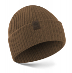 Vyri&scaron;ka žieminė kepurė, beanie, su užlenkiamu kra&scaron;tu, Betlewski, Winter, ruda, 100 % akrilas