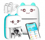 Ne&scaron;iojamas terminis spausdintuvas su 5 spausdinimo popieriai