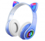 ausinės vaiki&scaron;kos su katės ausimis blue belaidės