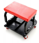 Dirbtuvių kėdutė su ratukais ir lentynėle įrankiams KD375