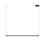 Juodas Led linijinis &scaron;viestuvas 120 cm vir&scaron; stalo