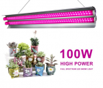 100 W LED juostinių augalų augimo lempų spektras patalpose