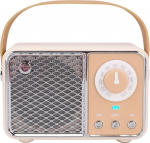 Retro &bdquo;Bluetooth&ldquo; garsiakalbis (smėlio spalvos)