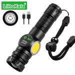 Liitokala LF-1826 galingas žibintas su COB &scaron;oninių ap&scaron;vietimu.