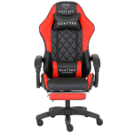 Žaidimų kėdė su pakoju Quattro Carbon Red