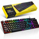 Žaidimų klaviatūra su vaivoryk&scaron;tės LED ap&scaron;vietimu ir Anti-ghosting funkcionalumu LIVMAN T20