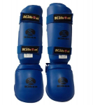Blauzdų apsauga SHIN FOOT PROTECTOR WKF mėlyna, XS dydis, Dydis XS