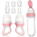 Silikoninis kūdikių maitinimo rinkinys LIVMAN L-YP065 saugiam priėjimui prie kieto maisto