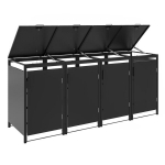 Metalinė konteinerio stoginė, keturguba, MBB01-4A, antracito