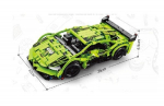 Nuotoliniu būdu valdomas kaladėlių sportinis automobilis RC Come Alive Buiding Blocks, 428 d.