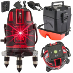 Lazerinis kryžminis nivelyras RED TECHNIC 360&deg; &ndash; RTPLK0037