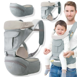 Transformuojamas ergonomi&scaron;kas kūdikio ne&scaron;iojimo krep&scaron;ys LIVMAN 6604 su 3 ne&scaron;iojimo būdais, skirtas įvairaus amžiaus vaikams, iki 20kg, nuo 0 iki 36 mėnesių