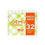 Tualetinis popierius Gemis Mega Pack 3 sluoksnių, 32 rulonai