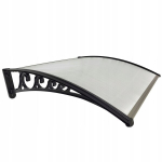 Stogelis vir&scaron; durų Metal-gum, 155x97 cm, juodas