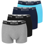 Bokseriai vyrams, Mustang, medvilniniai, spalvoti su logotipu, 4 vnt.