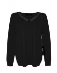 Megztinis moterims Kinga, juodas, XL