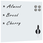 Prie sienos montuojama magnetinė lenta, 50x50 cm