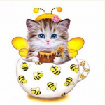 Deimantinio paveikslo-mozaikos 5D rinkinys (akučių klijavimas) 30x30 cm DK31020