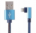 Gembird CC-USB2J-AMLML-1M-BL, USB-A/Lightning, 1 m