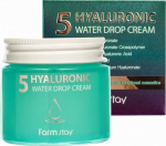 Veido kremas FarmStay Hyaluronic 5 Water Drop Cream 80 ml