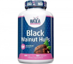Haya Labs Black Walnut Hulls (Juodasis graikinis rie&scaron;utmedis (luk&scaron;tai)) 100 kaps.