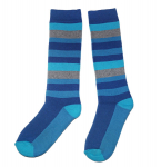 Pusilgės terminės kojinės vaikams stripe, mėlynos