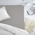 Satino audinio paklodė su guma, 80x160x25cm