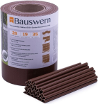 Tvoros juostos rinkinys Bauswern Eco 35x0.19 m (450 g/m&sup2;) + 28 klipsai, ruda
