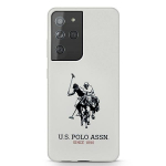 US Polo USHCS21LSLHRWH, skirtas S21 Ultra G998, baltas