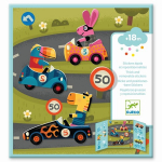 Daugkartiniai lipdukai Djeco Automobiliai, DJ09073