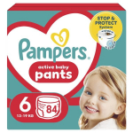Sauskelnės-kelnaitės PAMPERS Pants, Mega Pack, 6 dydis, 84 vnt.