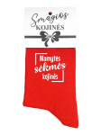 Kojinės moterims Mamytės sėkmės kojinės, raudonos, 39-41