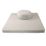 Grikių luk&scaron;tų pufas ir čiužinukas meditacijai pilkas, Grikė