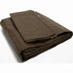 Tentas - uždangalas 4x5m. 210 g/m2 rudas