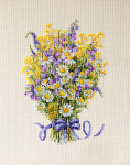 Siuvinėjimo rinkinys Merejka Vasaros gėlės SK72, 21x29