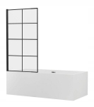 Vonios sienelė Mexen Alex 70, 80 cm, black grids