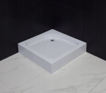 Kvadratinis du&scaron;o padėklas Mexen Rio su sifonu, 70x70 cm