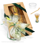 Matcha Dovanų Komplektas, Matcha plaktukas (chasen) + matavimo &scaron;auk&scaron;telis (chashaku) + dvigubas stiklinis dubenėlis.