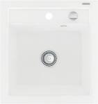 Granitinė virtuvinė plautuvė Mexen Vito su sifonu, White