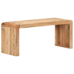 vidaXL Suoliukas, 110x38x46cm, akacijos medienos masyvas