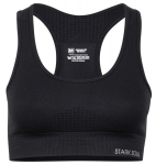 Sportinė liemenėlė moterims Stark Soul&reg; seamless microfiber sport bustier su pakietinimu, juoda