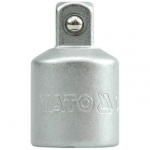Yato adapteris YT-3853, 27mm, 1/4" (6.3mm), 3/8" (9.5mm), 17mm, CrV 50BV30, chromuotas, satinas, DIN 3121
