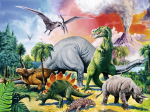 Dėlionė Dinozaurai Ravensburger, 100d.