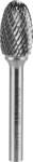 Graphite ovalinis metalo frezas 14x22mm, 6mm kotas