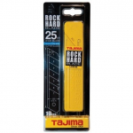 Laužomos geležtės 25mm. 10 vnt patogus dispenceris blisteryje Tajima Rock Hard