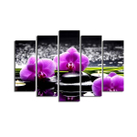 Penkių dalių reprodukcija Orchidėjos